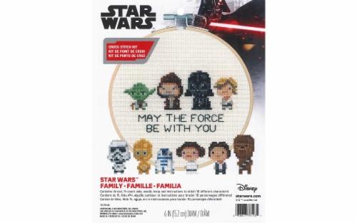 Dimensions® Star Wars™ Family Counted Cross Stitch Kit Perspective: front