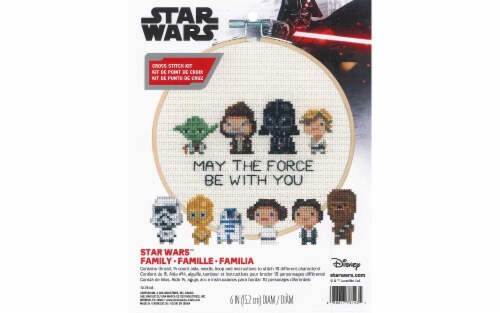 Dimensions® Star Wars™ Family Counted Cross Stitch Kit Perspective: front