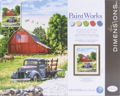 Paint Works Paint By Number Kit-Summer Farm, 1 count - Jay C Food Stores