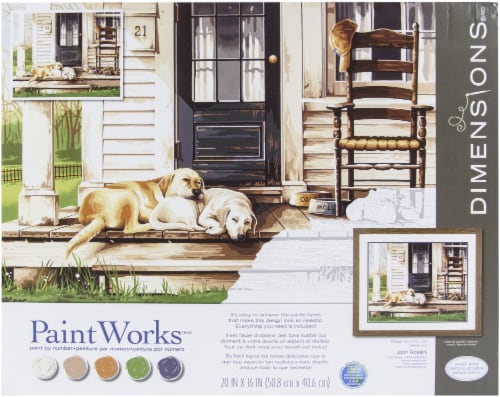 Dimensions® PaintWorks™ Lazy Dog Day Paint by Number Kit, 1 ct - Smith's  Food and Drug