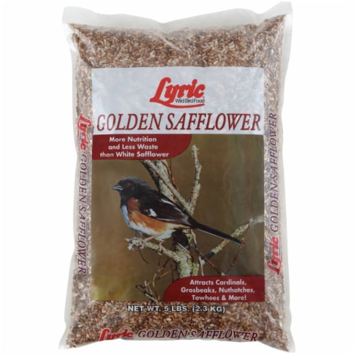 Lyric 5 Lb. Golden Safflower Wild Bird Seed 2647430 Perspective: front