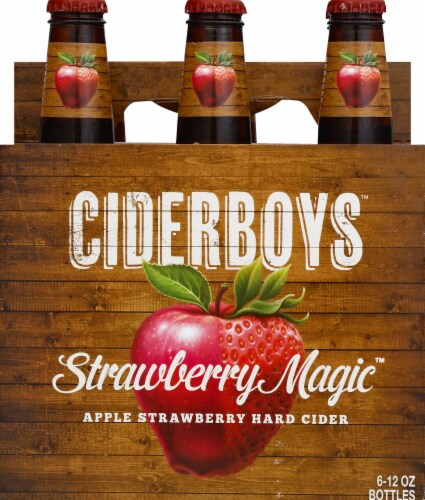 Cider Boys Strawberry Magic Apple Strawberry Hard Cider Perspective: front