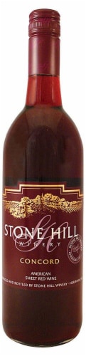 Stone Hill Concord Sweet Red Wine Perspective: front