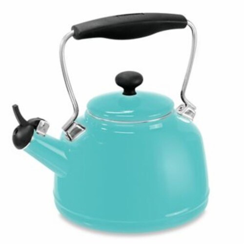 Chantal 1.7 qt Enamel-on-Steel Vintage Teakettle - Aqua