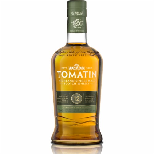 Tomatin Aged 12 Years Single Malt Scotch Whisky Perspective: front