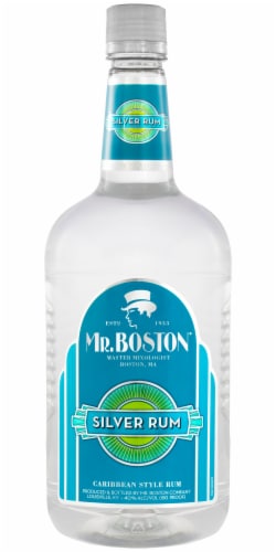 Mr. Boston® Caribbean Style Silver Rum Perspective: front