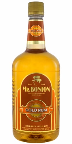Mr. Boston® Caribbean Style Gold Rum Perspective: front