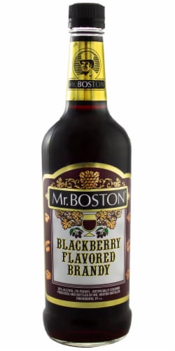 Mr. Boston Blackberry Flavored Brandy Perspective: front