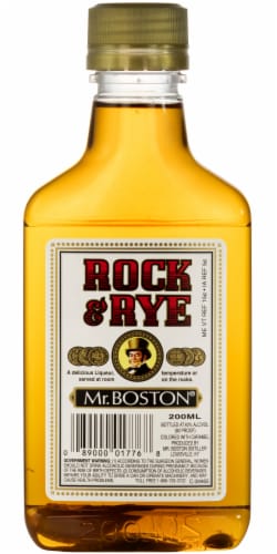 Mr. Boston® Rock & Rye Liqueur Perspective: front