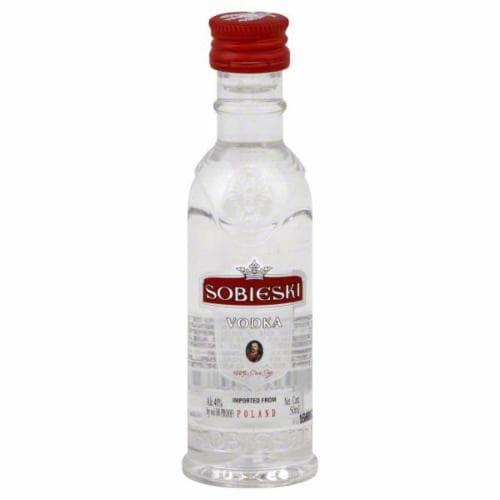 Sobieski 80 Proof Vodka Perspective: front