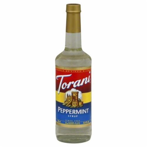Torani Peppermint Syrup Perspective: front