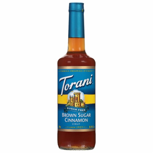Torani® Brown Sugar Free Sugar Cinnamon Syrup Perspective: front