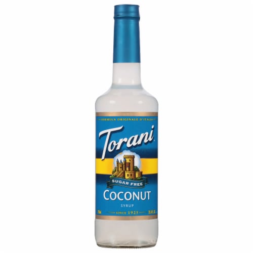 Torani Sugar Free Coconut Syrup Perspective: front