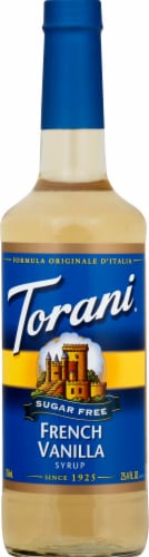 Torani Sugar Free French Vanilla Syrup Perspective: front