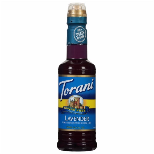Torani® Sugar Free Lavender Syrup Perspective: front