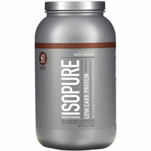 ISOPURE Perfect Low Carb Dutch Chocolate Protein Powder Perspective: front