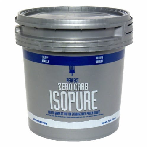 ISOPURE Perfect Zero Carb Creamy Vanilla Protein Powder Perspective: front