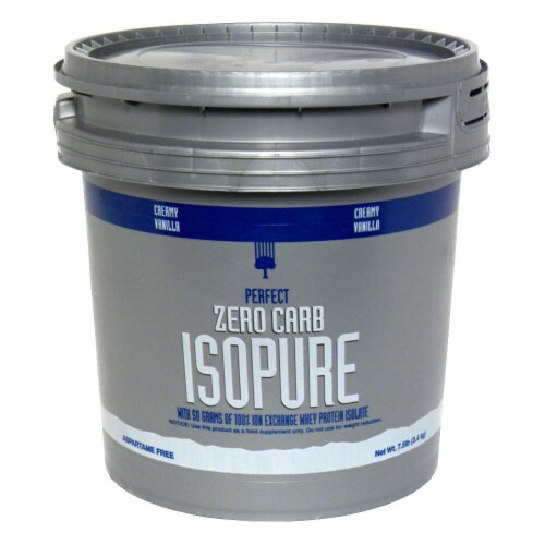 ISOPURE Perfect Zero Carb Creamy Vanilla Protein Powder Perspective: front