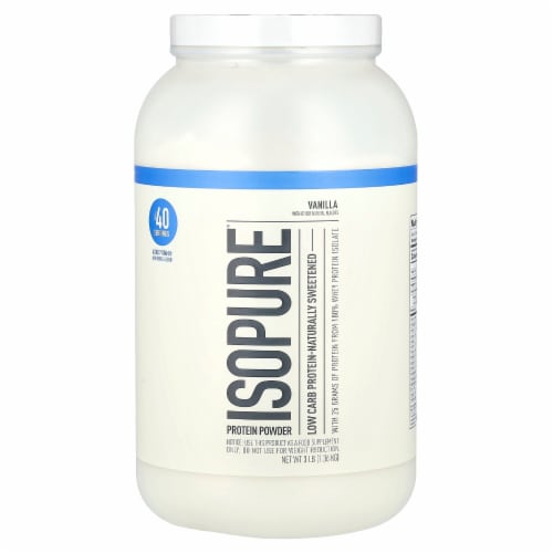 ISOPURE Natural Vanilla Natural Whey Protein Powder 3 lb Metro