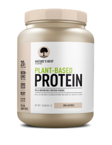 Nature's Best Plant Based Vegan Protein Powder Perspective: front