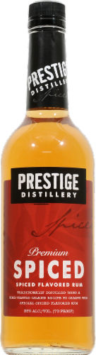 Prestige Liquor Spiced Rum Dark Rum Perspective: front