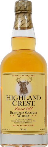 Highland Crest Finest Old Blended Scotch Whisky Perspective: front