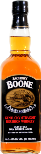 Zachory Boone Bourbon Whiskey Perspective: front