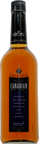 Prestige Edition Premium Canadian Whisky Perspective: front