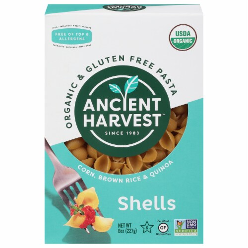 Ancient Harvest™ Organic Gluten Free Shells Supergrain Pasta Perspective: front