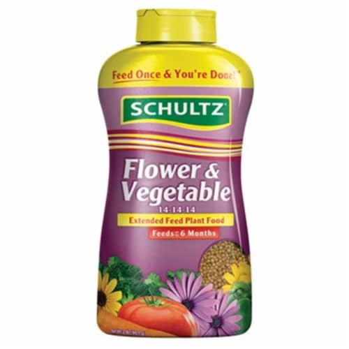 Knox Fertilizer SPF48300 Schultz Flower & Vegetable Plant Food Extend Feed, 2 lbs. Perspective: front