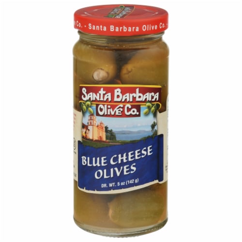 Santa Barbara Olive Co. Hand Stuffed Bleu Cheese Stuffed Olives Perspective: front