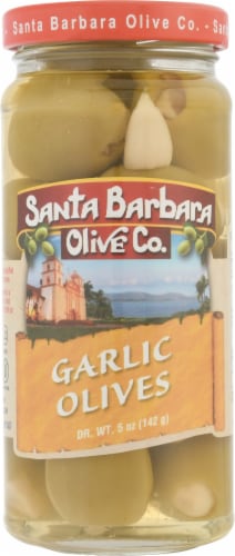 Santa Barbara Olive Co. Garlic Stuffed Olives Perspective: front