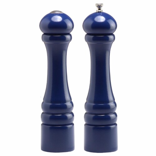 Chef Specialties - 10700 - Autumn Hues - 10 Inch - Pepper Mill and Salt Shaker Set - Cobalt B Perspective: front