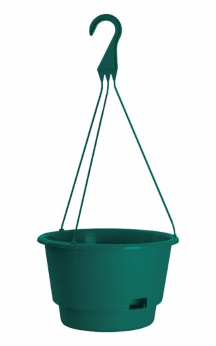 Rugg Polyresin Hanging Basket Green