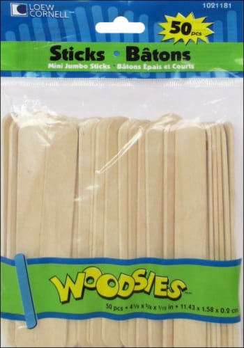 Forster Woodsies Mini Jumbo Craft Sticks Perspective: front