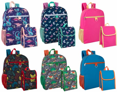 A.D. Sutton Backpack with Lunchbag Assortment Perspective: front