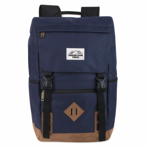 Mountain Edge Top Load Backpack - Navy Perspective: front