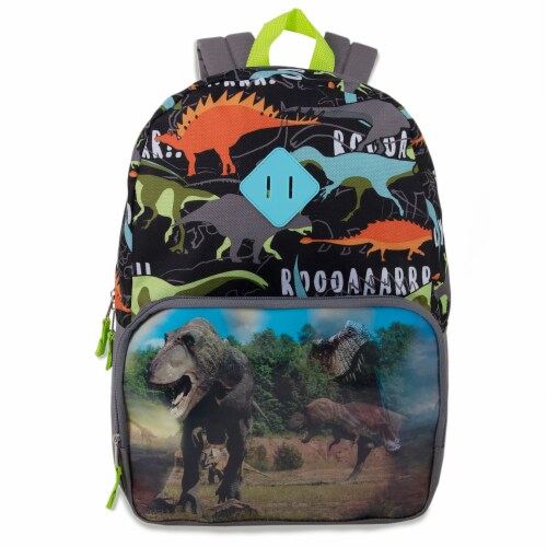 A.D. Sutton Dinosaur Lenticular Panel Backpack Perspective: front
