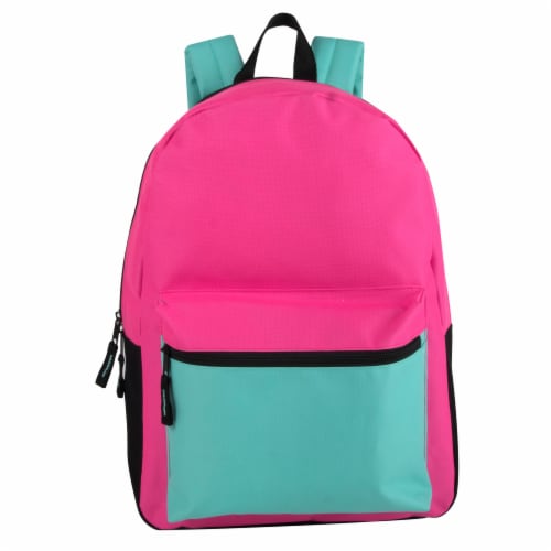 A.D. Sutton Girl's Color Block Bungee Backpack Perspective: front