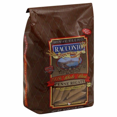 Racconto Whole Wheat Penne Rigate Perspective: front