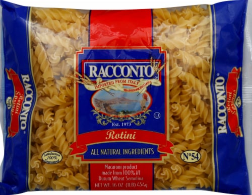 Racconto® All Natural Ingredients Rotini Perspective: front
