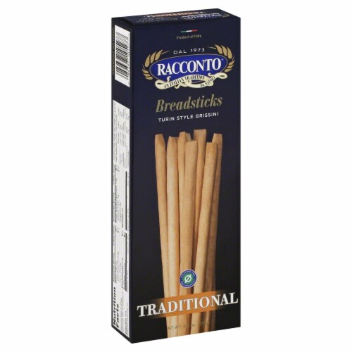 Racconto Traditional Turin Style Grissini Breadsticks Perspective: front