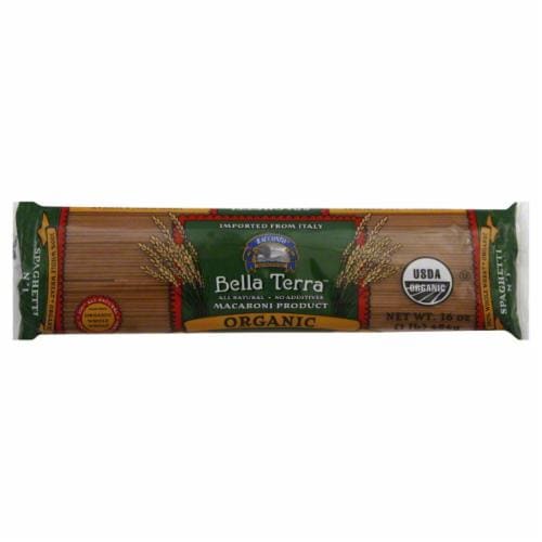 Bella Terra Organic Whole Wheat Spaghetti Perspective: front