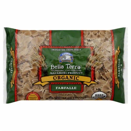 Bella Terra Organic Whole Wheat Farfalle Perspective: front