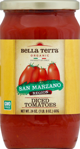 Bella Terra San Manzano Diced Plum Tomatoes Perspective: front