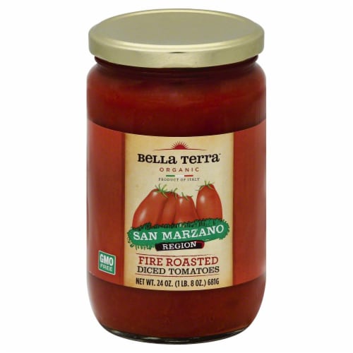 Bella Terra Organic Fire Roasted Diced Tomatoes Perspective: front