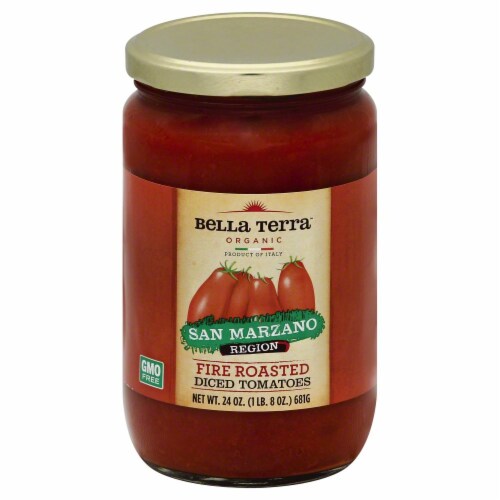 Bella Terra Organic Fire Roasted Diced Tomatoes Perspective: front