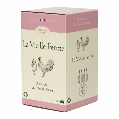 La Vieille Ferme Rhone Blend French Rose Wine Perspective: front