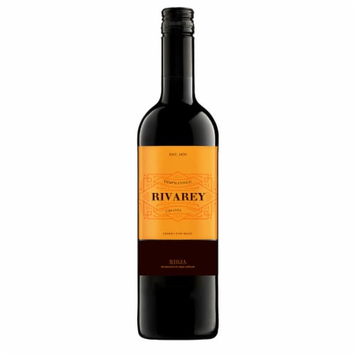 Rivarey Crianza Tempranillo Spanish Red Wine Perspective: front