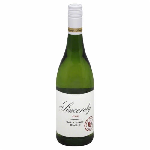 Sincerely Sauvignon Blanc South Africa White Wine Perspective: front